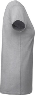 Dames breda t-shirt met korte mouwen - maat XL Grijs