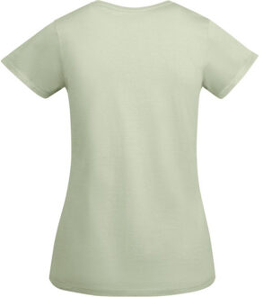 Dames breda t-shirt met korte mouwen - maat XXL Groen