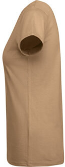 Dames breda t-shirt met korte mouwen Oranje - XXXL