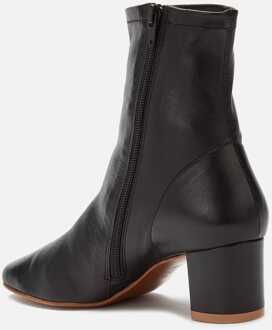 Dames By Far Sofia Leren Laarzen met Hak in Zwart - EU 38 / UK 5