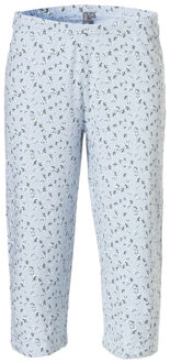 Dames capri korte pyjama set / blauw - maat M Wit