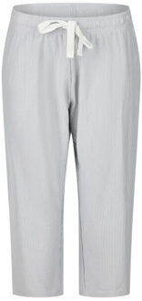 Dames capri pyjama driekwart wit/blauw gestreept - maat M Veelkleurig