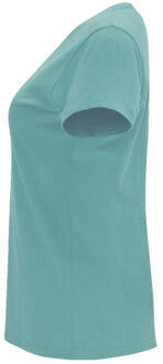 Dames capri t-shirt Blauw - XXXL