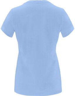 Dames capri t-shirt met korte mouwen - maat M Blauw
