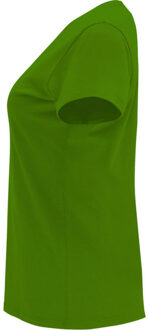 Dames capri t-shirt met korte mouwen - maat XL Groen