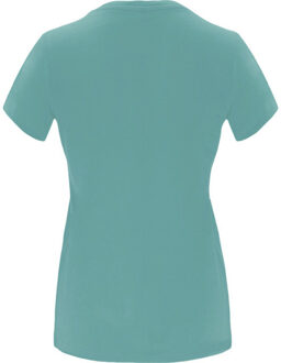 Dames capri t-shirt met korte mouwen - maat XXL Blauw
