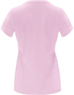Dames capri t-shirt met korte mouwen Roze - L