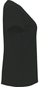 Dames capri t-shirt met korte mouwen Zwart - S