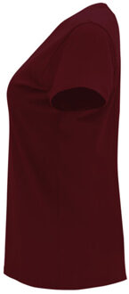 Dames capri t-shirt Rood - M