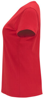 Dames capri t-shirt Rood - XL