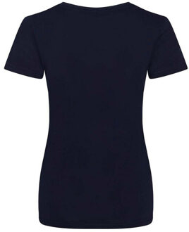 Dames cascades organic t-shirt - maat XS Blauw