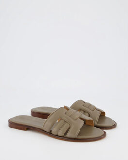 Dames city chic slipper taupe Bruin - 42