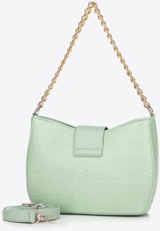 Dames Crossbody Tas Geweven Groen Polypropyleen - maat
