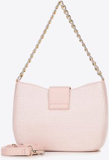 Dames Crossbody Tas, Roze, Geweven, Polypropyleen - maat
