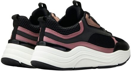 Dames Cyrus Leren Sneakers (Zwart) - EU 37 / UK 4