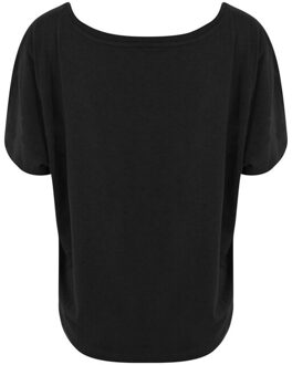 Dames daintree ecoviscose oversized t-shirt Zwart - XL