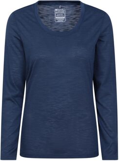 Dames/Dames Agra Slub Top met lange mouwen (Marine) Navy