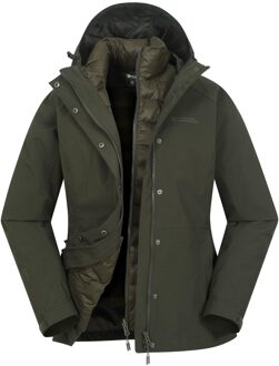 Dames/Dames Alaskan 3 in 1 gewatteerd jack (Kaki Groen) - EU 44 / UK 16