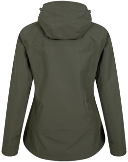 Dames/Dames Arlberg 2.5 Layer Waterdicht Jasje (Donkere Khaki) - maat EU 48 / UK 20 Kaki
