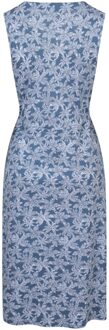 Dames/Dames Bahama's Bloemrijke Mouwloze Jurk (Donkerblauw) - maat