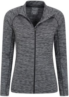 Dames/Dames Bend & Stretch Midlayer met volledige rits (Zwart) Donkergrijs - EU 46 / UK 18