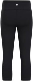 Dames/Dames Blackout Capri Legging met Hoge Taille (Zwart)