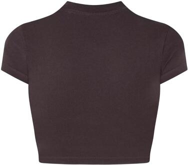 Dames/Dames Bling Bounce Crop T-shirt (Donkergrijs) - M