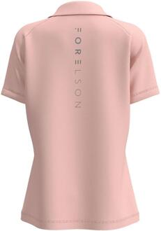 Dames/Dames Blockley Zip Neck Poloshirt (Roze) - S