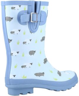 Dames/dames Boerderijschaap Mid Calf Wellington Laarzen (Blauw) - EU 38 / UK 5