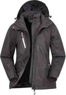 Dames/Dames Bracken Melange 3 in 1 Jas (Zwart) - EU 46 / UK 18
