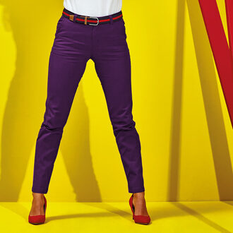 Dames/dames Casual Chino Broek (Paars)