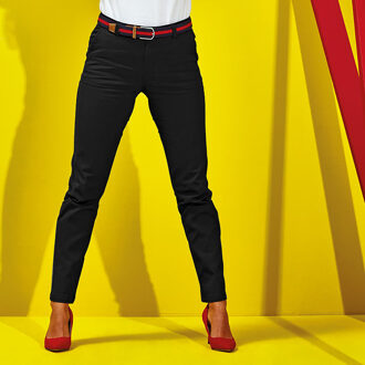 Dames/dames Casual Chino Broek (Zwart) - L