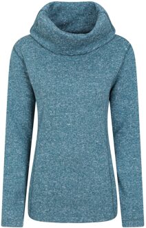 Dames/Dames Cowl Neck Fleece Top (Teal) Groenblauw