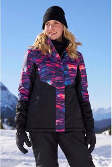Dames/Dames Dawn II Bedrukte Ski-jas (Donkerpaars) - EU 46 / UK 18