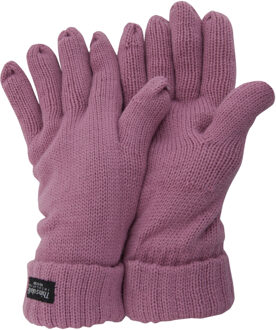 Dames/Dames Dunne Wintergebreide Handschoenen (3M 40g) (Roze) - One Size