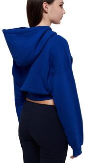 Dames/Dames Embr Arrow Cropped Hoodie (Blauw) - maat S