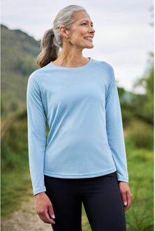 Dames/Dames Endurance Top met lange mouwen (Lichtblauw)