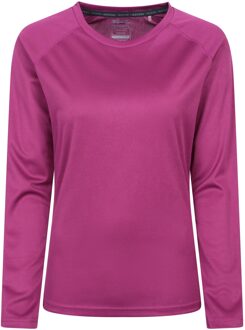 Dames/Dames Endurance Top met lange mouwen (Paars)