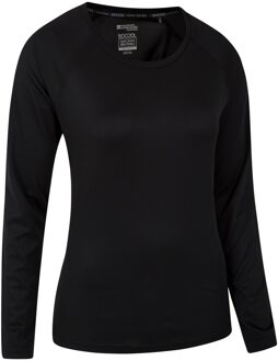 Dames/Dames Endurance Top met lange mouwen (Zwart) - maat