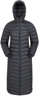 Dames/Dames Florence Extra Lang Gewatteerd Jasje (Zwart)