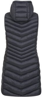 Dames/Dames Florence gewatteerde lange jas (Zwart) - EU 38 / UK 10