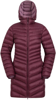 Dames/Dames Florence lange gewatteerde jas (Bourgondië) Bourgogne