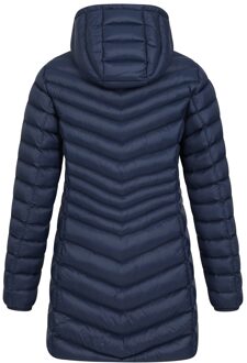 Dames/Dames Florence lange gewatteerde jas (Marine) Navy - EU 36 / UK 8