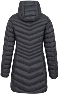 Dames/Dames Florence lange gewatteerde jas (Zwart) - maat EU 38 / UK 10