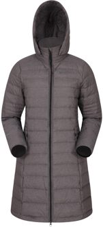 Dames/Dames Furnace Down Gewatteerd jack met lange mouwen (Donkergrijs) - maat EU 36 / UK 8