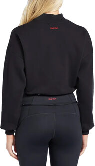 Dames/Dames Inky Crop Sweatshirt (Zwart) - maat