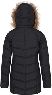 Dames/Dames Isla II Lange Donzen Jas (Jet Zwart) - maat