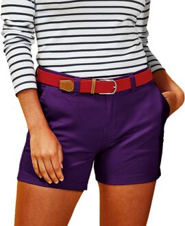Dames/Dames Klassieke Fit Shorts (Paars) - XS