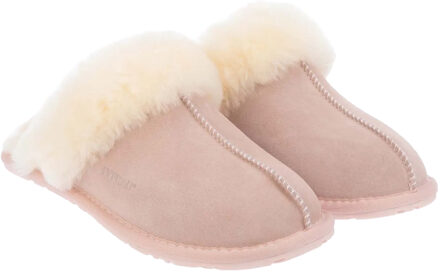 Dames/Dames Koe Suède Pantoffels (Roze) - EU 39/ UK 6