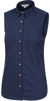 Dames/Dames Kokosnoot Mouwloos Shirt (Marine) Navy - EU 48 / UK 20